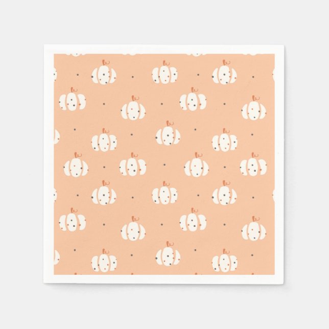 Guardanapo De Papel Abstrato Pumpkin Pattern Napkins (Frente)