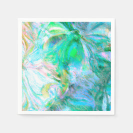 Guardanapo De Papel Abstrato Romântico Floral - Elegante Boho Fantasy