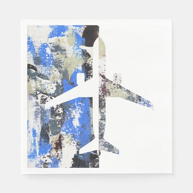 Guardanapo De Papel Abstrato voador por Michael Moffa (Frente)