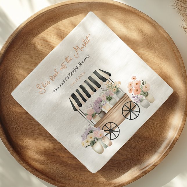 Guardanapo De Papel Acabado de Chegar ao Mercado Festa de Noiva Floral (Criador carregado)