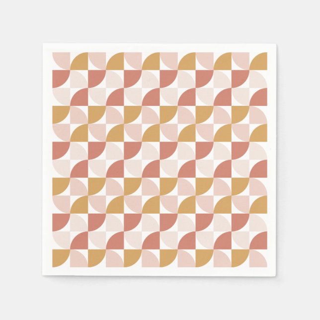 Guardanapo De Papel Acalmando padrão ondulado Napkins (Frente)