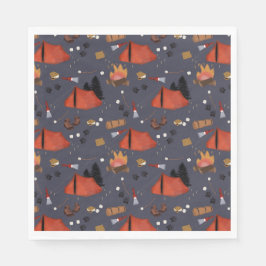 Guardanapo De Papel Acampamento ao ar livre Adventure Summer Campfire