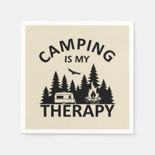 Guardanapo De Papel Acampamento é o meu slogan engraçado de acampament