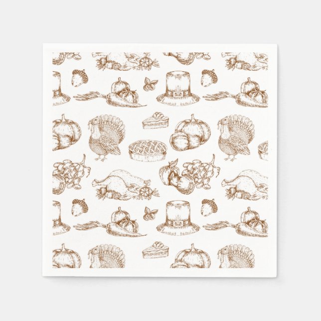 Guardanapo De Papel Ação de Graças (Frente)