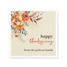 Ação de Graças floral moderna e elegante