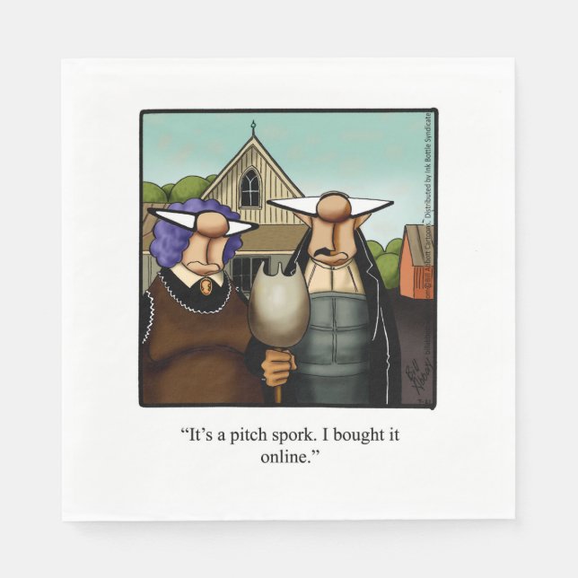 Guardanapo De Papel Ação de Graças Humor Holiday Napkins (Frente)