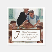 Ação de Graças Personalizável Norman Rockwell