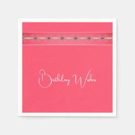 Guardanapo De Papel Acento Floral Elegante