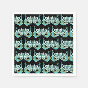 Guardanapo De Papel Acessórios da Home Art Peacock