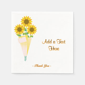 Guardanapo De Papel Acessórios de Mesa de Apreciação Floral Texto Arte