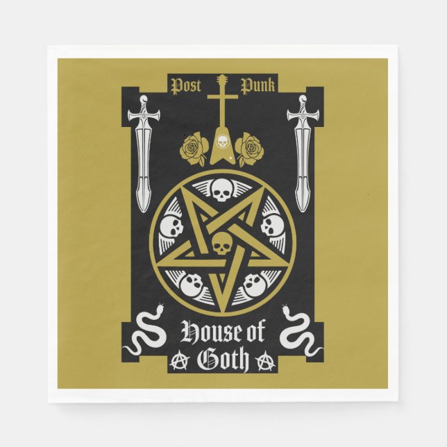 Guardanapo De Papel Acessórios de tronco gótico (Frente)