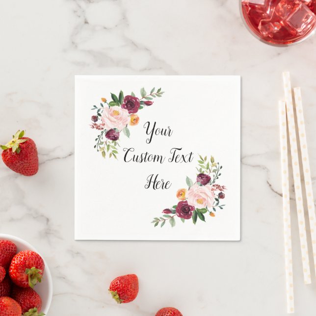 Guardanapo De Papel Acolhimento Personalizado de Serviços de Casamento (Insitu)