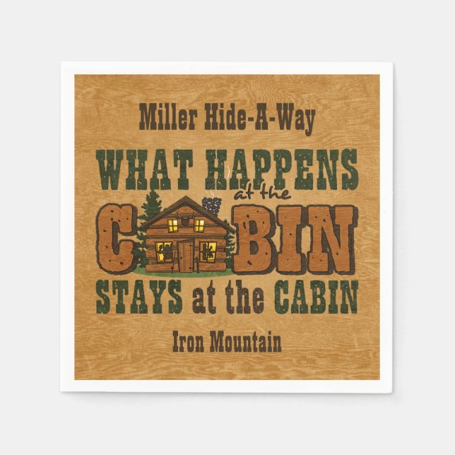 Guardanapo De Papel Acontece Na Cabina (Frente)