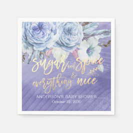 Guardanapo De Papel Açúcar chá de fraldas Espeta Tudo Bem