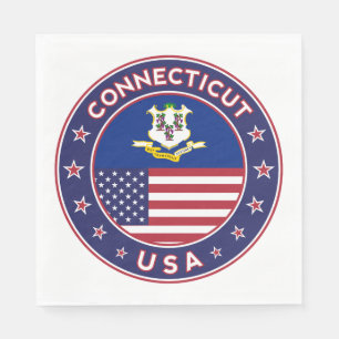 Guardanapo De Papel Adesivo de Connecticut, Estados Unidos