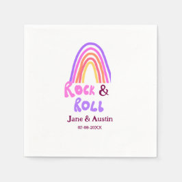 Guardanapo De Papel Adição de casal do Rock & roll