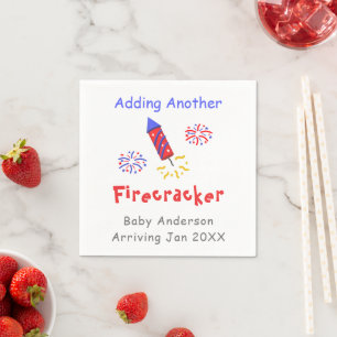 Guardanapo De Papel Adicionando outro Firecracker