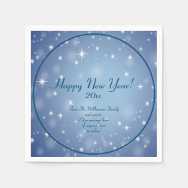 Guardanapo De Papel Adicionar Feliz ano novo 20xx de Nome da Empresa d