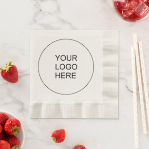 Guardanapo De Papel Adicionar logotipo da empresa personalizado Texto