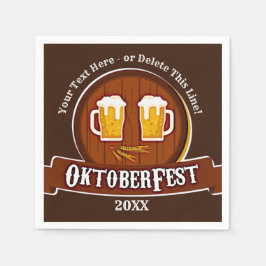 Guardanapo De Papel Adicionar Nome de Texto Ano Oktoberfest Party 20xx