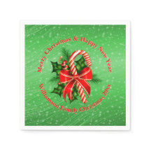 Adicionar texto de mudança de nome Natal Vermelho 