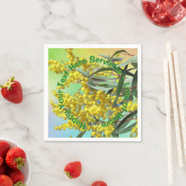 Guardanapo De Papel Adicionar Texto Wattle & Gum Deixa Aussie Cocktail