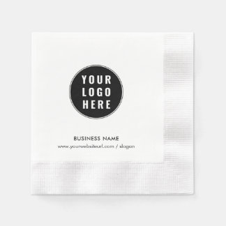 Guardanapo De Papel Adicione o logotipo da sua empresa e promoção do s