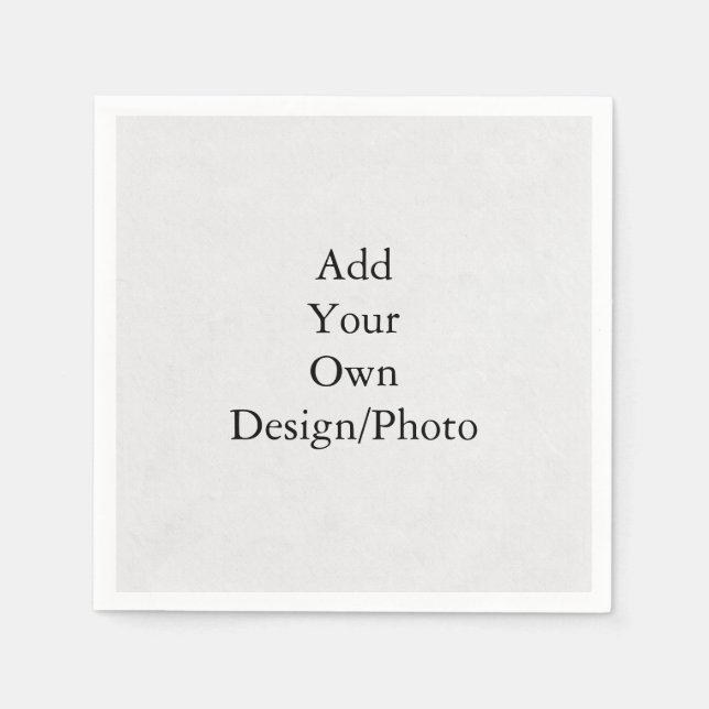 Guardanapo De Papel Adicione Seu Próprio Design/Papel De Fotografia (Frente)