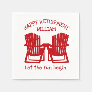 Guardanapo De Papel Adirondack Chairs Marinho Red Retirement Napkins