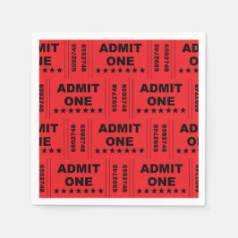 Guardanapo De Papel "Admit One" Paper Napkins