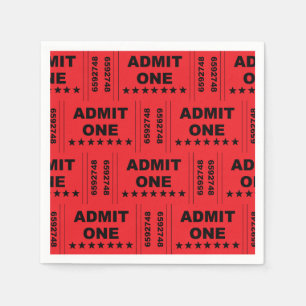 Guardanapo De Papel "Admit One" Paper Napkins