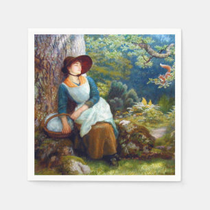 Guardanapo De Papel Adormecido nas Matas (por Arthur Hughes)
