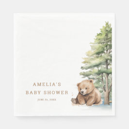 Guardanapo De Papel Adventure Aguarda Urso De Teddy Woodland