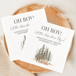 Guardanapo De Papel Adventure Begin Baby Shower