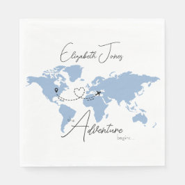 Guardanapo De Papel Adventure Begins College Graduation Party