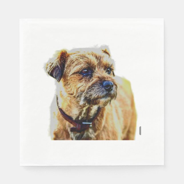 Guardanapo De Papel Affen Border Terrier (Frente)