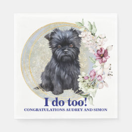 Guardanapo De Papel Affen Pinscher Casamento Napkin com Pets Foto