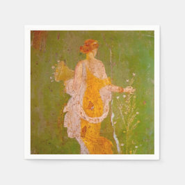 Guardanapo De Papel Afresco de Flora na Villa de Ariadne, Pompeia