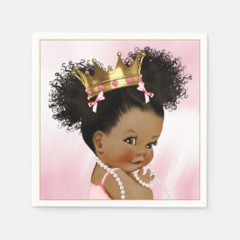 Guardanapo De Papel African American Princess Paper Napkin