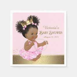 Guardanapo De Papel African American Princess Paper Napkin