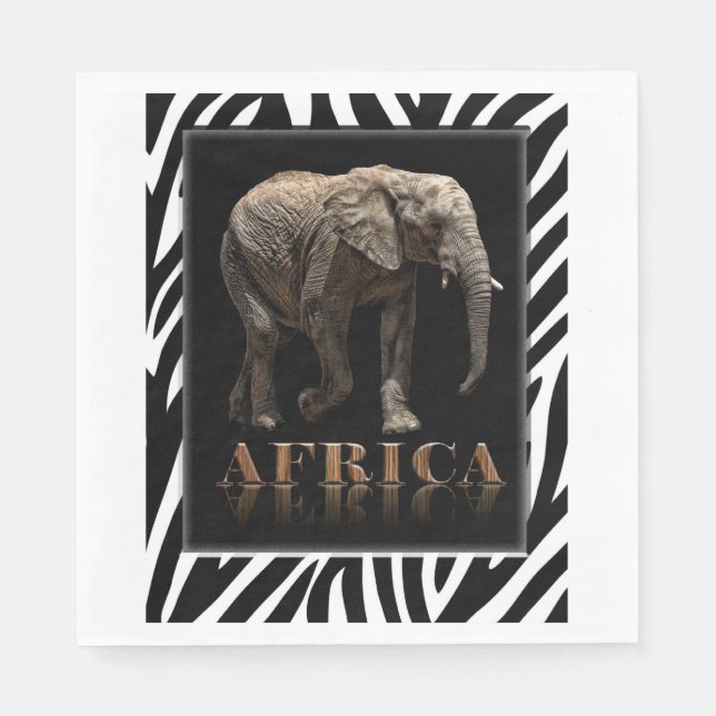 GUARDANAPO DE PAPEL AFRICAN ELEPHANT (Frente)
