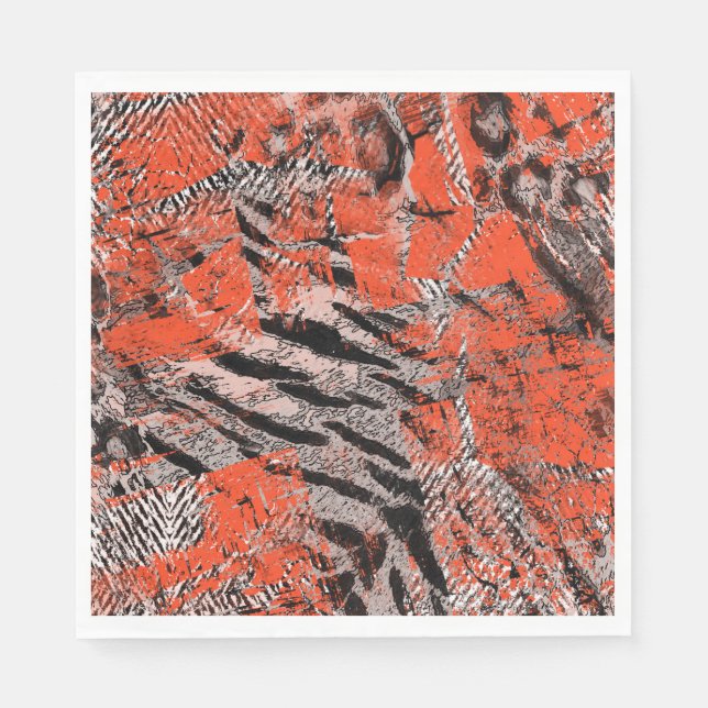 Guardanapo De Papel Africano, tribal. (Frente)