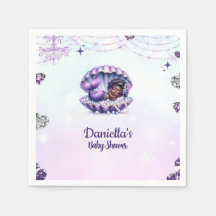 Afro Mermaid Chás de fraldas