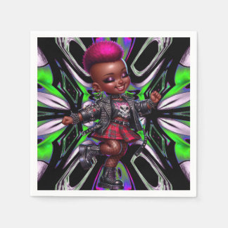 Guardanapo De Papel Afropunk Pink Mohawk Papel para Garotas