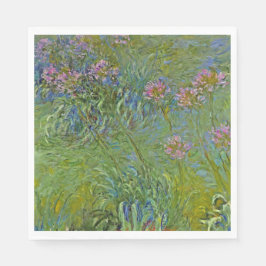 Guardanapo De Papel Agapanthus Flowers (por Claude Monet)