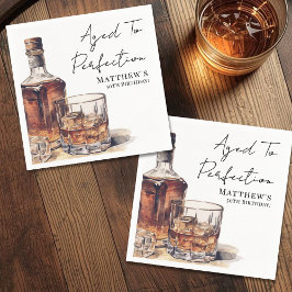 Guardanapo De Papel Aged To Perfection Men's Birthday Party