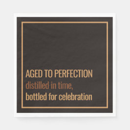 Guardanapo De Papel Aged to Perfection | Whisky Birthday