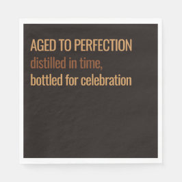 Guardanapo De Papel Aged to Perfection | Whisky Birthday