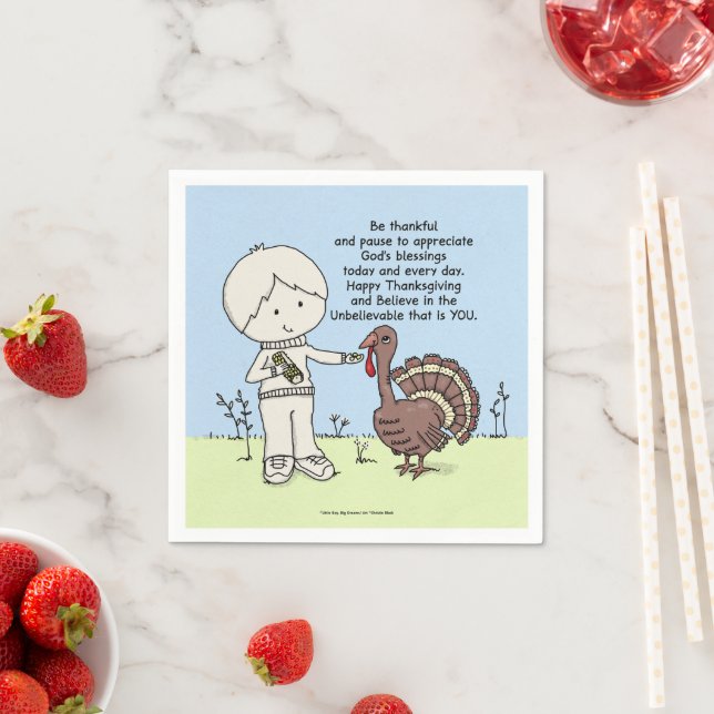 Guardanapo De Papel Agradecimentos e Apreciação (Insitu)