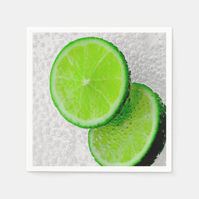 Guardanapo De Papel Água espumante de Fruta fresca (Frente)